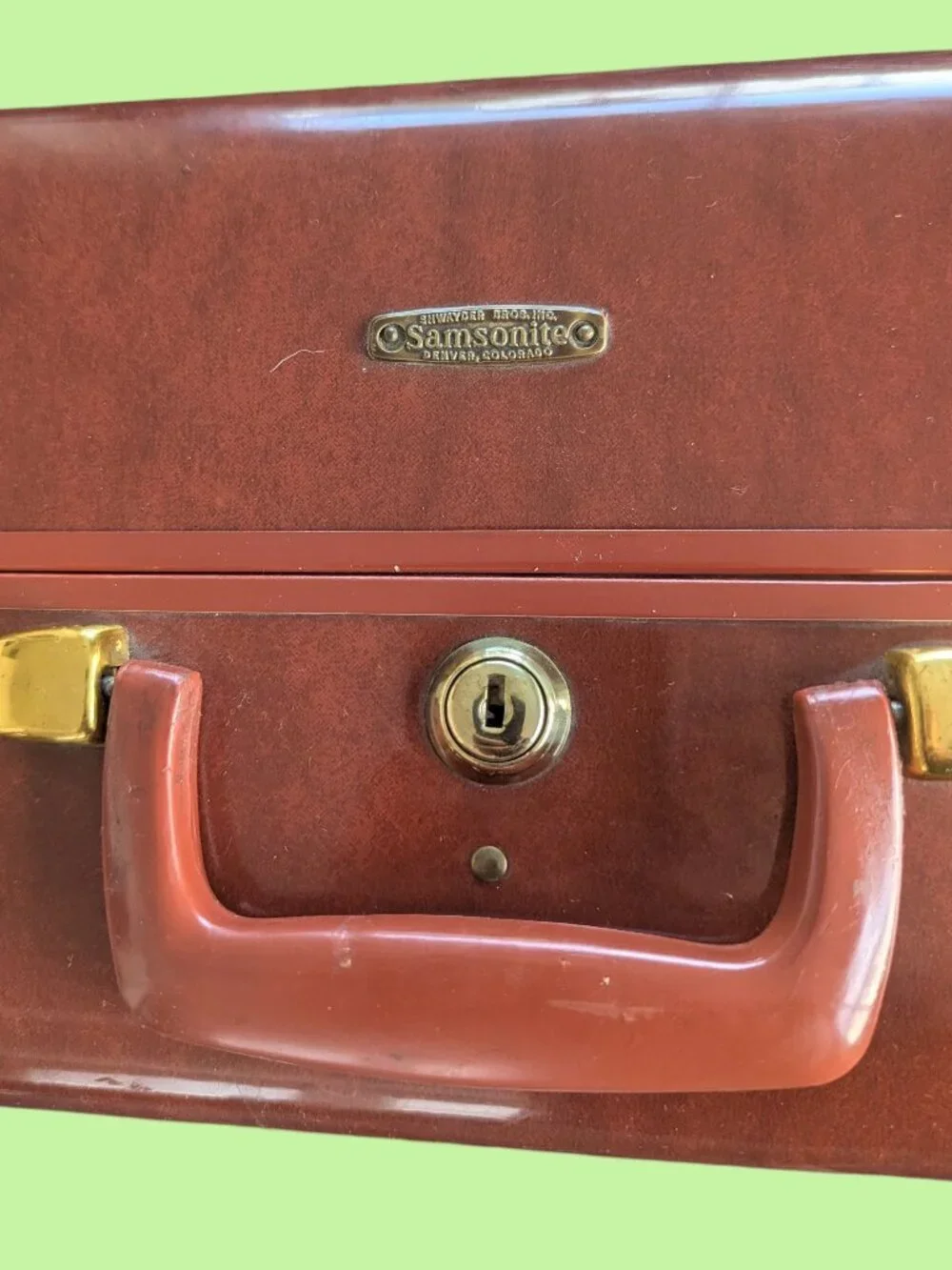 Vintage Samsonite Hardshell Suitcase - Model #4951 - Shwayder Bros. - Denver